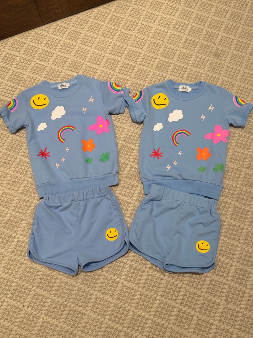Lola + The Boys - Girls Blue Happy Daisy Matching Set - Size: 8Y - Picture 2 of 7